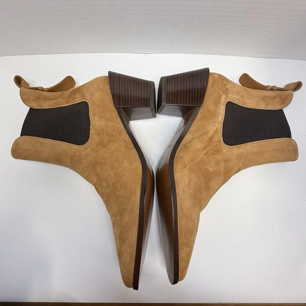 Frame Le Lexington Chelsea Boot Whisky Suede Sz 41/US 10 New